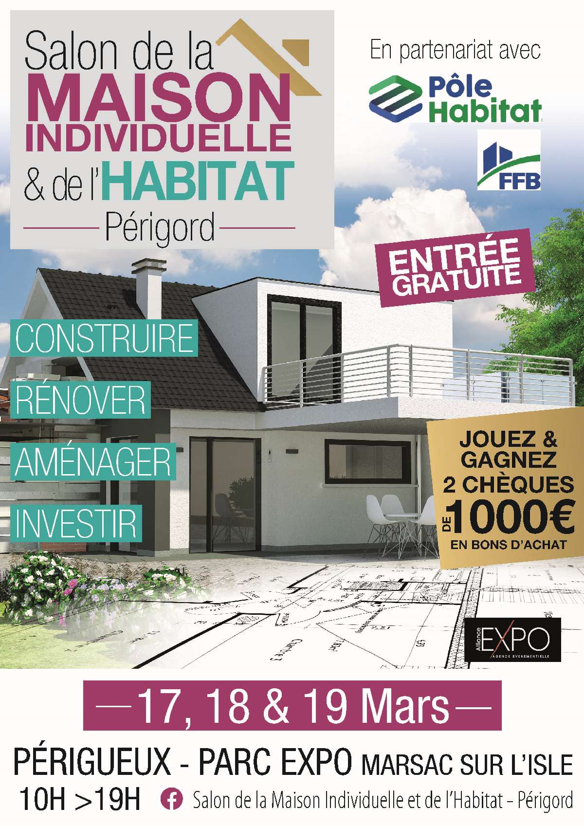 Salon de l'habitat de Perigueux - 17 au 19 mars 2023